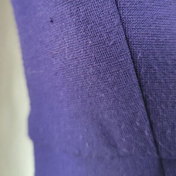 Eliza J Dress Sleeveless Cobalt Blue dressy sz 12 vtg zip belt V-neck timeless - Picture 14 of 17